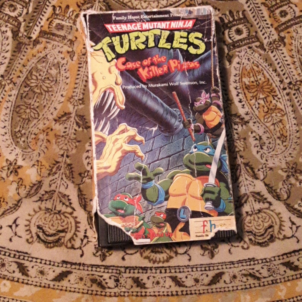Vintage Teenage mutant ninja turtles 90s vhs tape